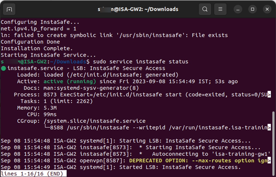 Installing the ISA Gateway Agent on Linux